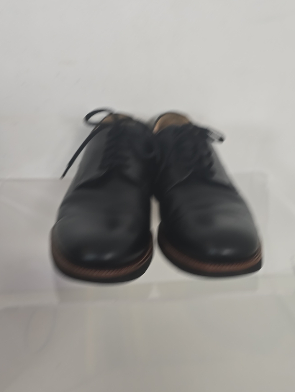 SAMUEL HUBBARD polished Black Derby Shoes with Contrast Welt